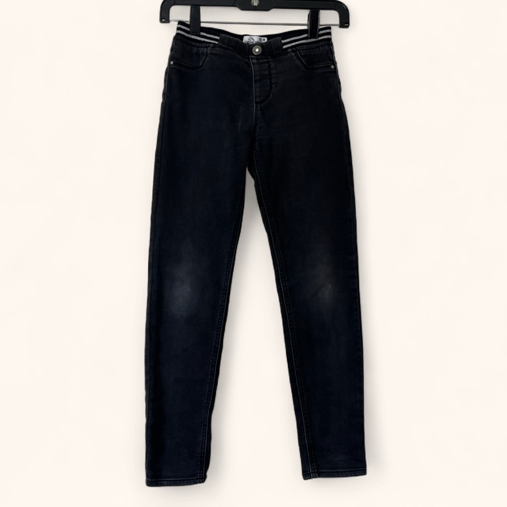 Girls XL 14 Slim Jordache Black Skinny Leg Jegging Pants Grunge Kids